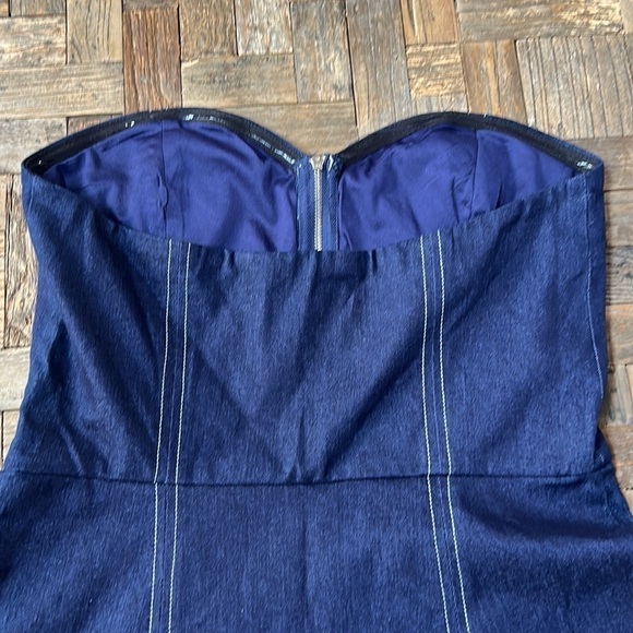 By The Way Dark Denim Strapless Mini Dress Revolve Large - Picture 11 of 13